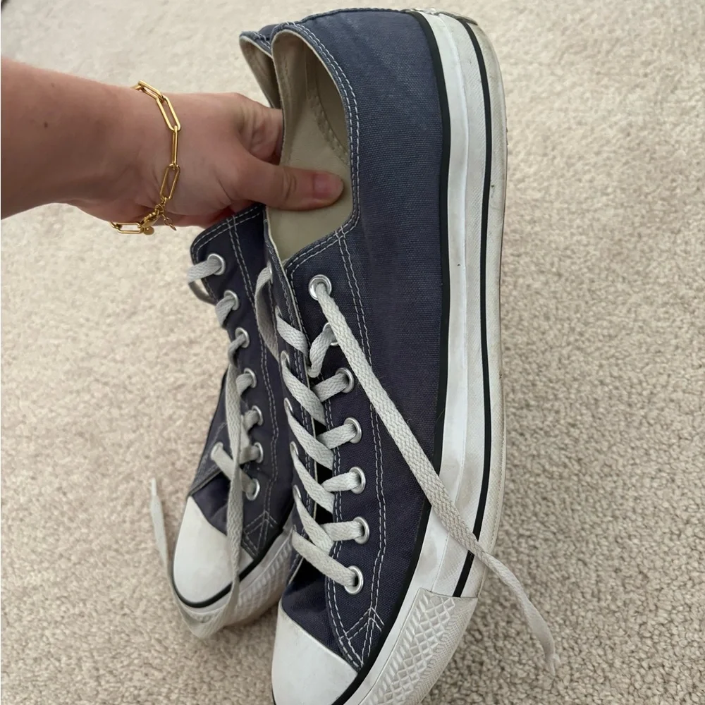 Used Converse Men's Grey Low-Top Sneakers Sz 13 - Picture 2 of 8